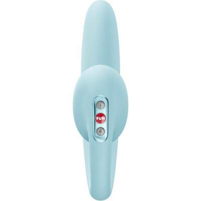 FUN FACTORY - CRESCENDO INSERTABLE DOUBLE AIR PULSE VIBRATOR ICE BLUE
