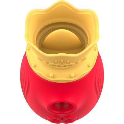 INTENSE - CLITORIS STIMULATOR 10 SUCTION AND LICKING MODES - RED