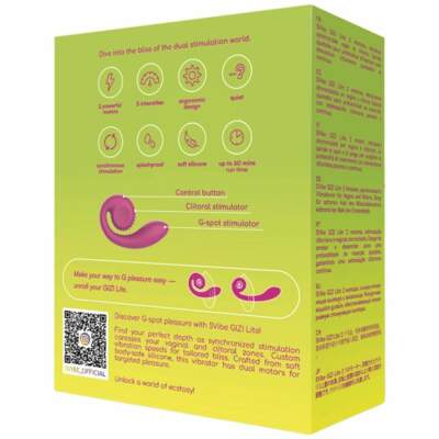 SNAIL VIBE - GIZI LITE DUAL G-SPOT & CLITORAL PINK VIBRATOR