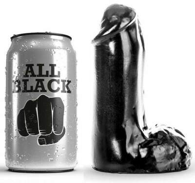 ALL BLACK - DILDO REALISTIC 13 CM