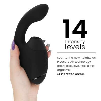 WOMANIZER - DUO NEXT DUAL CLITORAL & G-SPOT STIMULATOR BLACK