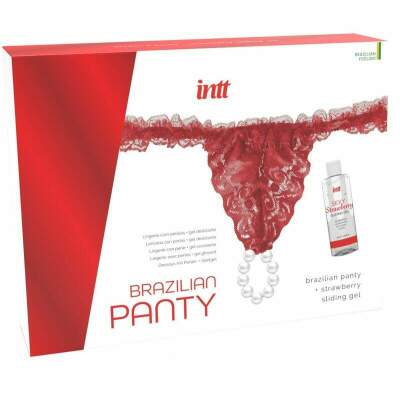 DML-D-234897-INTT RELEASES - BRAZILIAN RED PANTY WITH PEARLS AND LUBRICATING GEL 50 ML