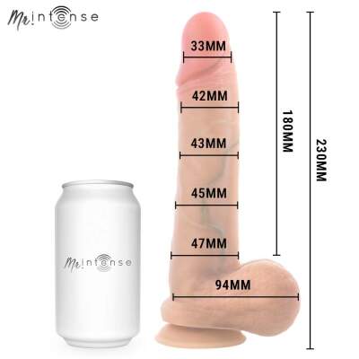 MR INTENSE - GARY L ULTRA-REALISTIC SILICONE COCK WITH TESTICLES 23 CM - Ø- 4.7 CM