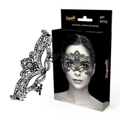 DML-D-226918-COQUETTE CHIC DESIRE - LACE MASK BLACK