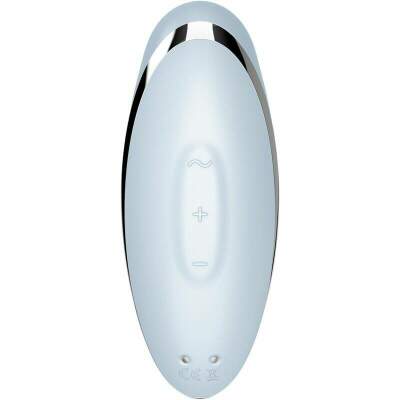 SATISFYER - TAP & CLIMAX 2 VIBRATOR & STIMULATOR BLUE