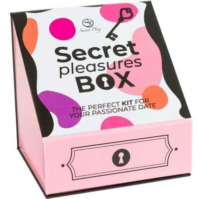 DML-D-244917-SECRET PLAY - PLEASURES BOX FOR COUPLES: DICE + VIBRATING BULLET + FEATHER PEN