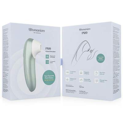 WOMANIZER - PRO VIBRANT CLITORAL STIMULATOR SAGE GREEN