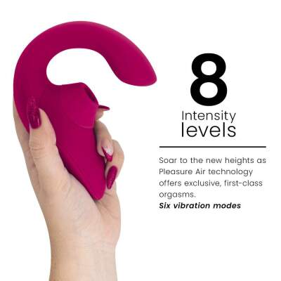 WOMANIZER - BLEND RABBIT VIBRATOR STIMULATOR VIBRANT PINK