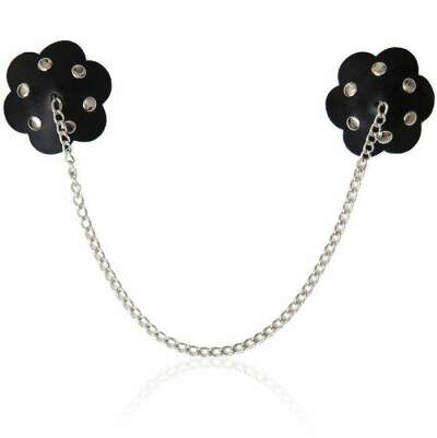 DML-D-230011-OHMAMA FETISH - PETAL NIPPLE SHIELD WITH CHAIN