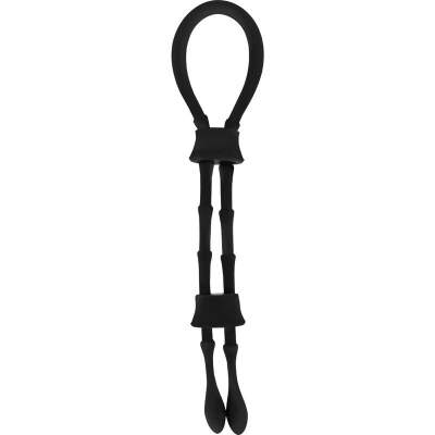 OHMAMA FETISH - SILICONE CORD-COCK AND TESTICLES RING