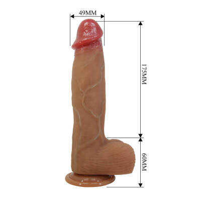 PRETTY LOVE - ORTON REALISTIC DILDO WITH SUCTION CUP 23.5 CM -Ø- 4.9 CM