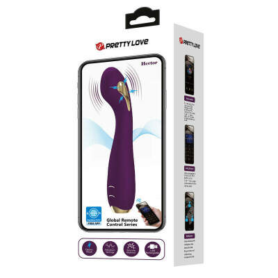PRETTY LOVE - HECTOR ELECTROSHOCK VIBRATOR BY APP CONTROL PURPLE