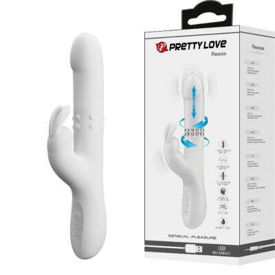 DML-D-234971-PRETTY LOVE - REESE VIBRADOR CON ROTACIÓN PLATEADO