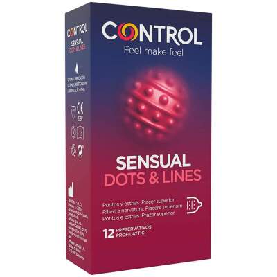 DML-D-223197-CONTROL - SENSUAL DOTS & LINES POINTS AND STRETCH MARKS 12 UNITS