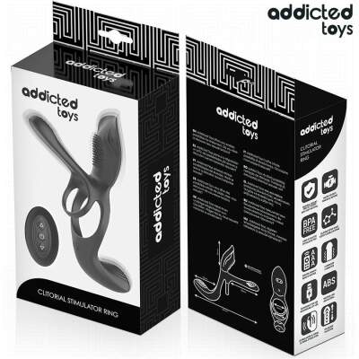 ADDICTED TOYS - DOUBLE PENIS RING WITH CLITORAL STIMULATOR
