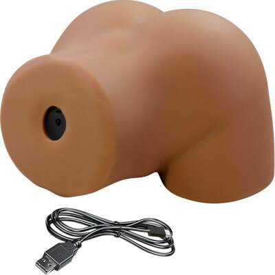 CRAZY BULL - GERIANN REALISTIC FEMALE BUTT VIBRATOR AND SUCKER WITH SOUND 5.5 KG