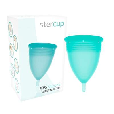 DML-D-223032-STERCUP - FDA SILICONE MENSTRUAL CUP AQUAMARINE - SIZE L