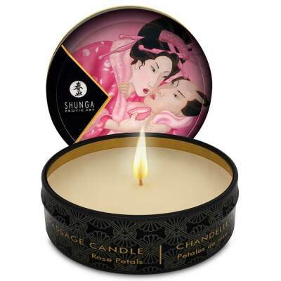 DML-D-202767-SHUNGA - MINI CARESS BY CANDELIGHT ROSES MASSAGE CANDLE 30 ML