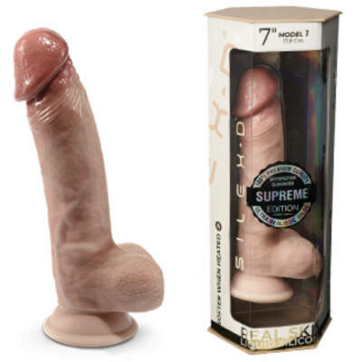 SILEXD - PREMIUM THERMOREACTIVE SILICONE REALISTIC PENIS 17.8 CM