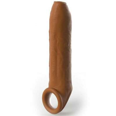 DML-D-233126-PIPEDREAMS - SLEEVE UNCUT 17,78 CM W STRAP CARAMEL