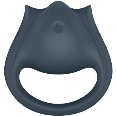 SATISFYER - PERFECT PAIR 2 MULTIVIBRATOR 2 IN 1 PENIS RING AND FINGER STIMULATOR GREY