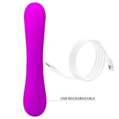 PRETTY LOVE - SINCERE SILICONE CLITORAL VIBRATOR AND SUCKER PURPLE