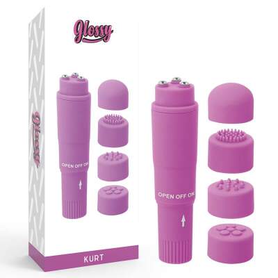 DML-D-221114-GLOSSY - KURT POCKET MASSAGER PURPLE