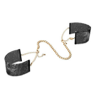 DML-D-195473-BIJOUX - D&Eacute;SIR M&Eacute;TALLIQUE BLACK METAL MESH HANDCUFFS