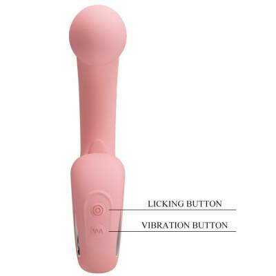PRETTY LOVE - ERYNNYES G-SPOT VIBRATOR + CLITORIS STIMULATOR 10 VIBRATIONS PINK