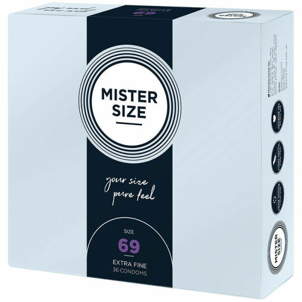 MISTER SIZE - CONDOMS SIZE XXXL 69 MM (36 UNITS)