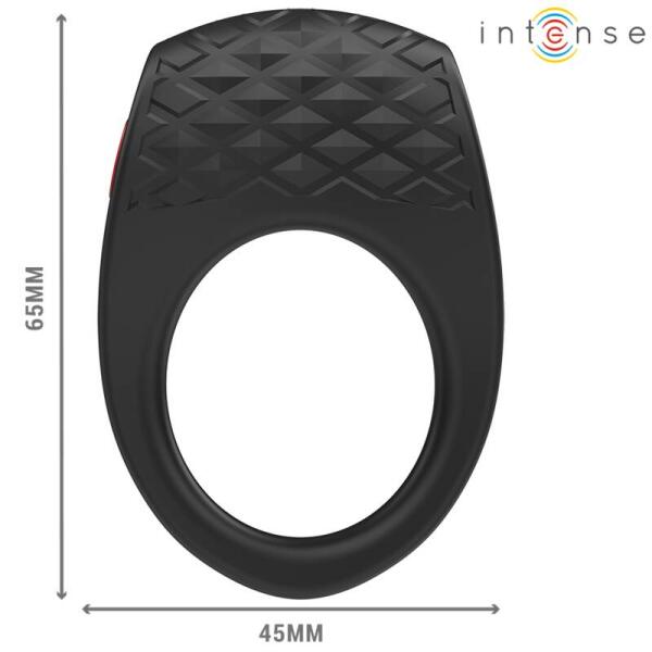 INTENSE - CLOVER VIBRATOR PENIS RING 10 VIBRATIONS BLACK