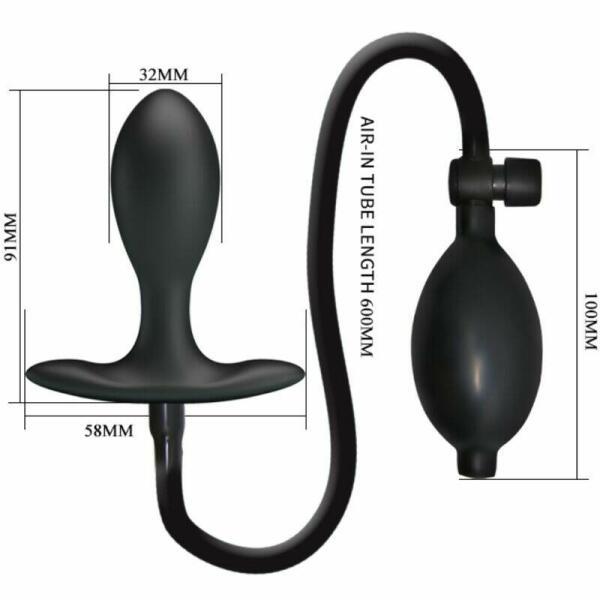 PRETTY LOVE - INFLATABLE ANAL PLUG BLACK