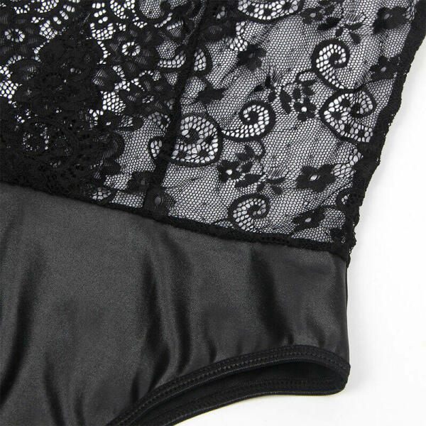 SUBBLIME - 954383 SEXY BODY WITH GARTER BELT BLACK S/M