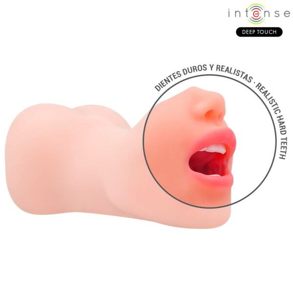 INTENSE DEEP TOUCH - RILEY DOUBLE MOUTH & VAGINA MASTURBATOR