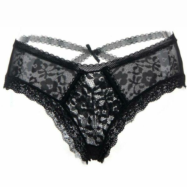 QUEEN LINGERIE - PANTIES DE ENCAJE FLORAL S/M