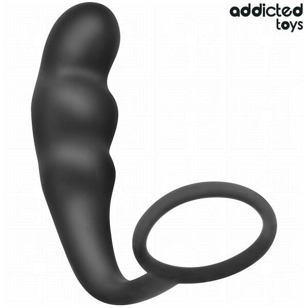 ADDICTED TOYS - ANAL PLUG WITH RING SILICONE MODEL 4