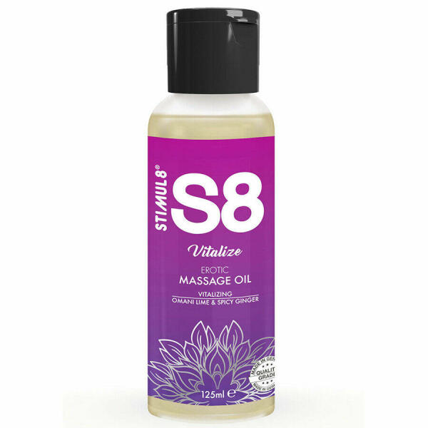 STIMUL8 - S8 VITALIZE LIME MASSAGE OIL 125 ML
