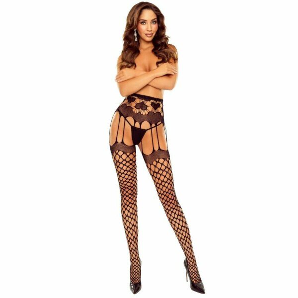 PASSION - S031 BLACK FISHNET TIGHTS ONE SIZE