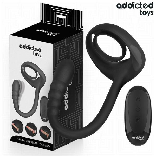 ADDICTED TOYS - P-SPOT VIBRATING COCK RING REMOTE CONTROL