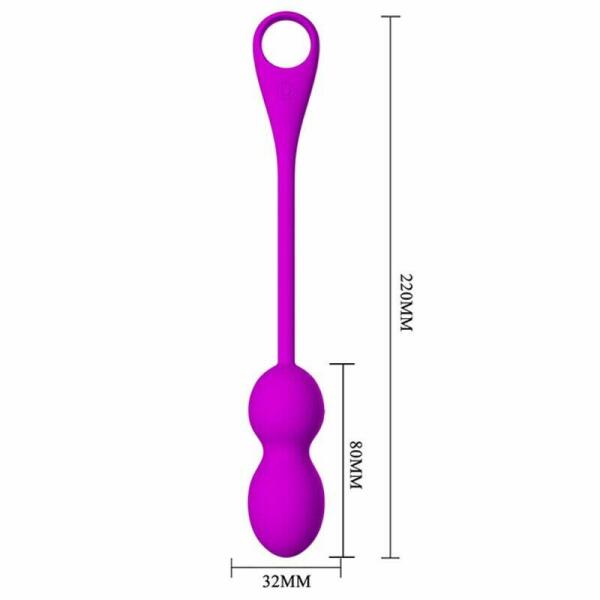 PRETTY LOVE - ELVIRA RECHARGEABLE VIBRATING BALLS PURPLE