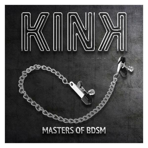 KINK - FLAT CHAIN NIPPLE CLAMPS SILVER 34 CM