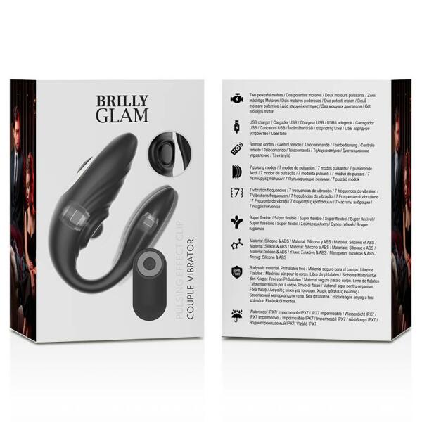 BRILLY GLAM - COUPLE PULSING & VIBRATING REMOTE CONTROL