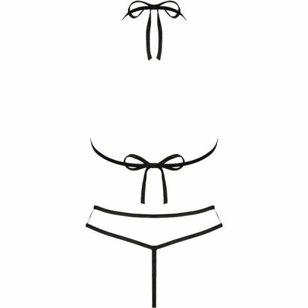 LIVCO CORSETTI FASHION - JIMENA LC 20216 BRA + THONG BLACK ONE SIZE