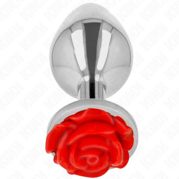 KINK - PLUG ANAL ROSE RED SIZE L