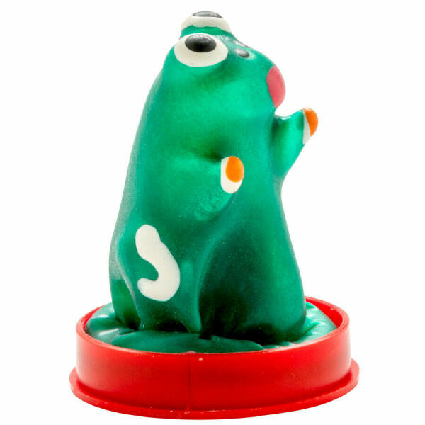CONDOMERIE - HANDPAINTED NOVELTY CONDOMS FROG MODEL 1
