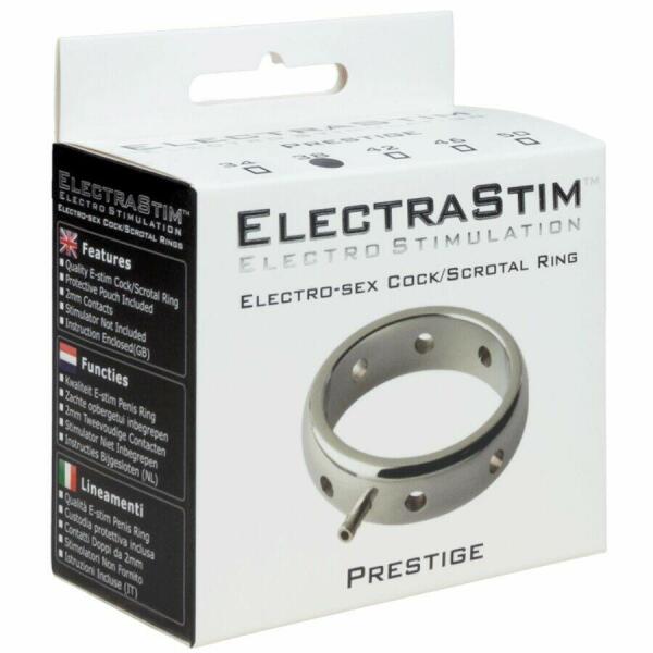 ELECTRASTIM - PRESTIGE ELECTROMAGNETIC METAL PENIS RING 42 MM