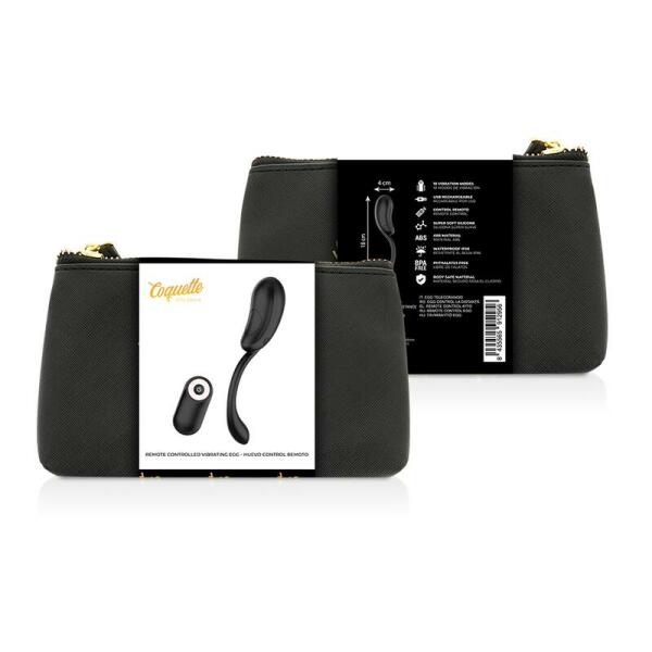 COQUETTE CHIC DESIRE - VIBRATING EGG REMOTE CONTROL RECHARGEABLE BLACK/ GOLD