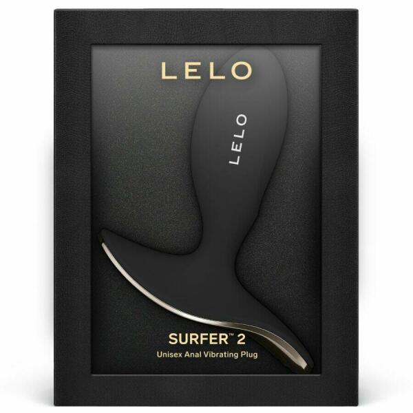 LELO - SURFER 2 UNISEX ANAL VIBRATING PLUG BLACK
