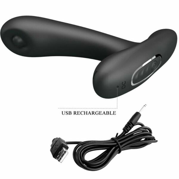 PRETTY LOVE - REMINGTON ANAL AND VAGINAL VIBRATING MASSAGER BLACK