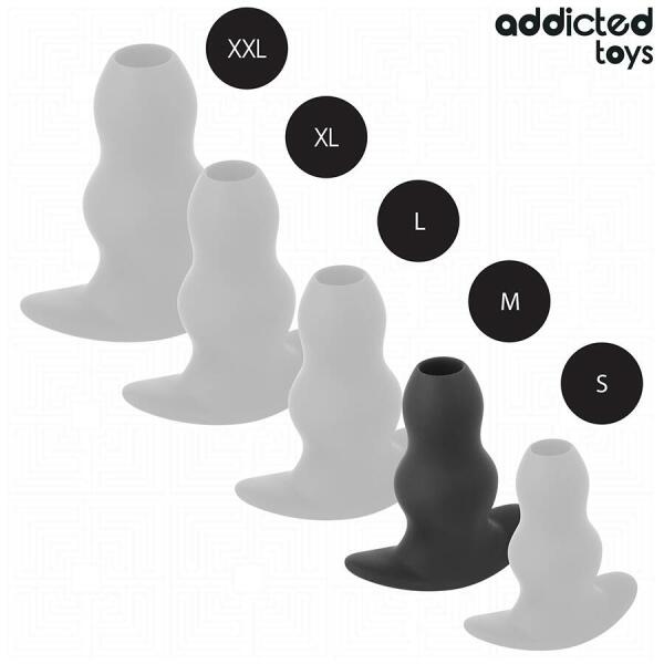 ADDICTED TOYS - HOLLOW ANAL PLUG SILICONE SIZE M 9.6 CM